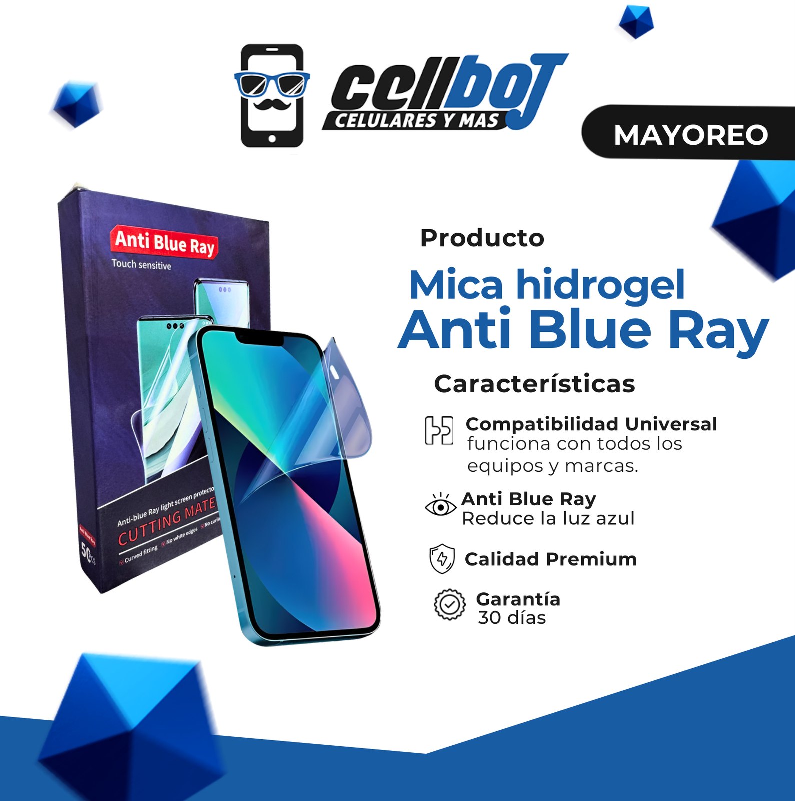 Mica de hidrogel Anti Blue Ray