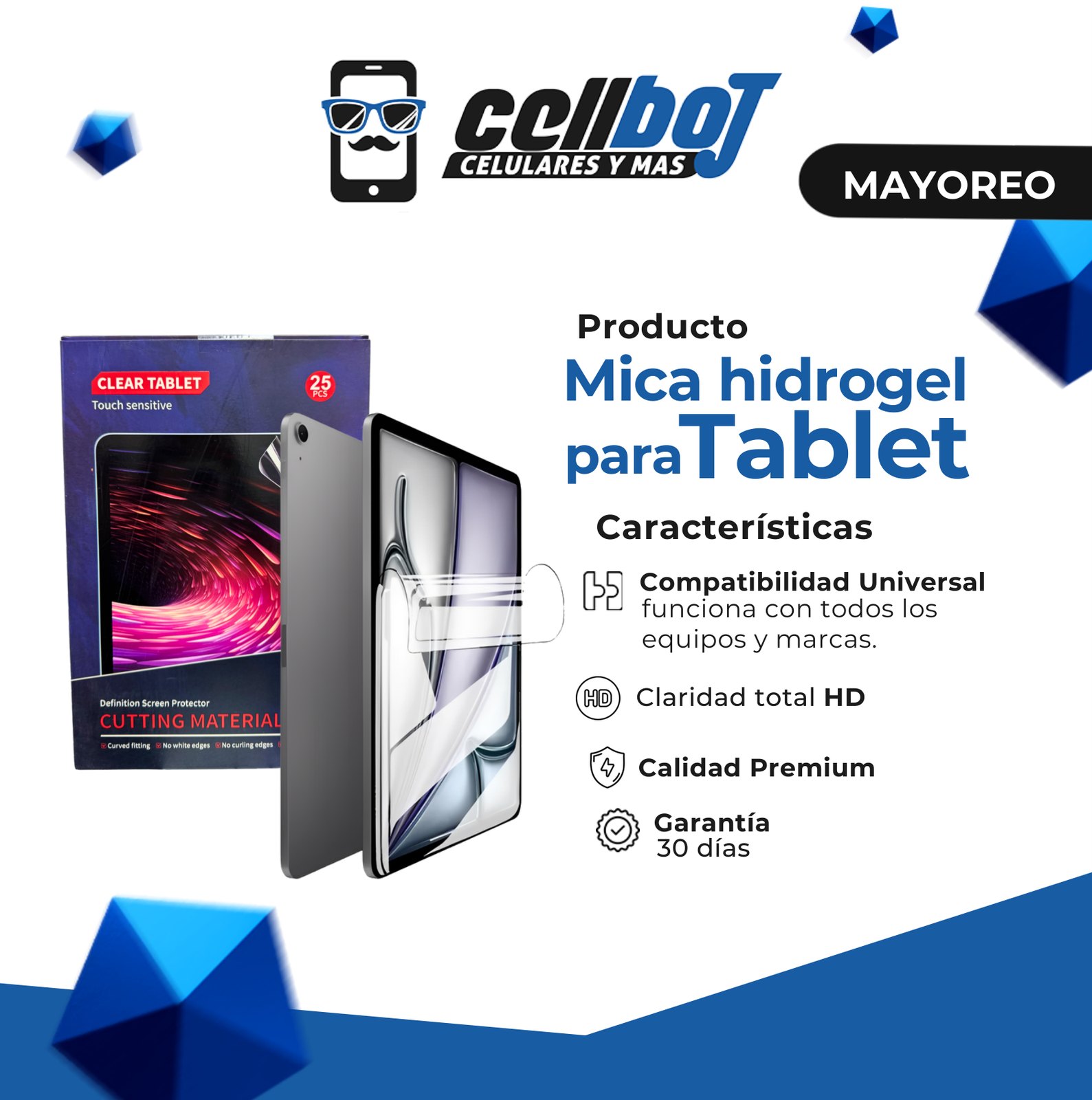 Mica de hidrogel para tablet